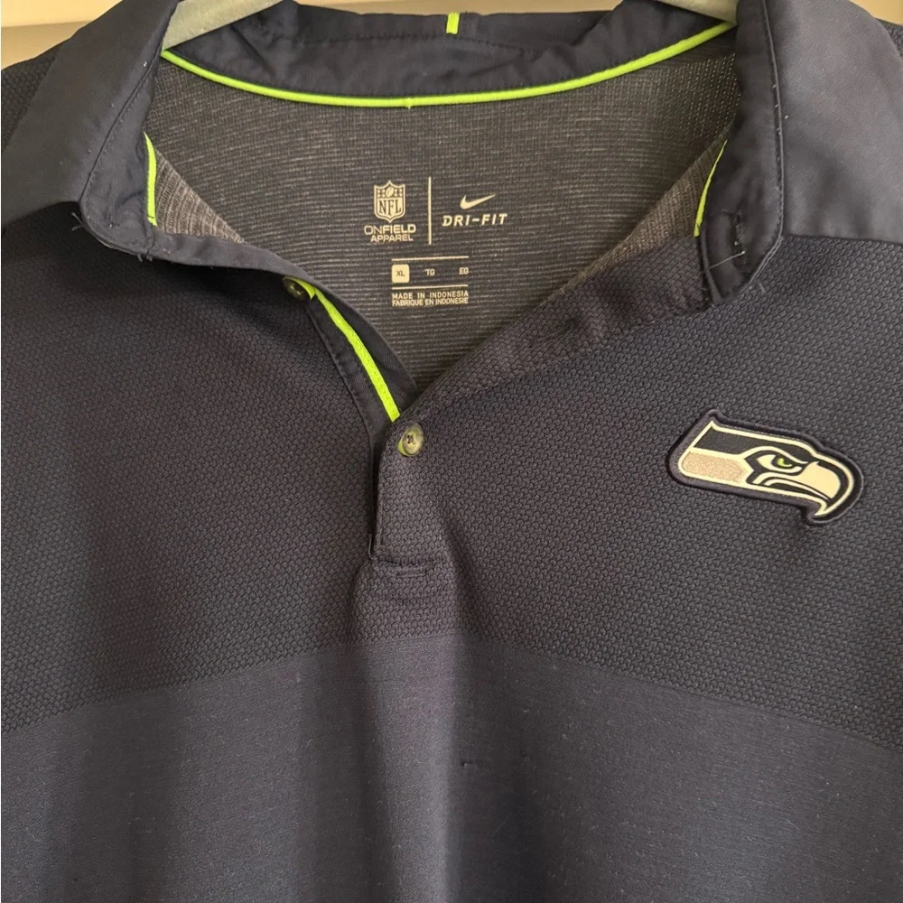Seattle Seahawks NFL polo and G.H Bass long sleeve. Men’s size XL - Picture 3 of 11